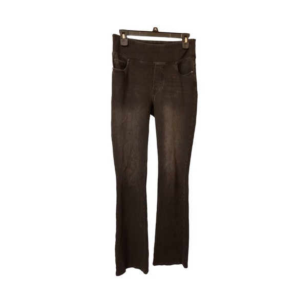 DG2 By Diane Gilman Mid Rise Pull On Bootcut Stretch Black Jeans Size S Tall - Picture 1 of 5